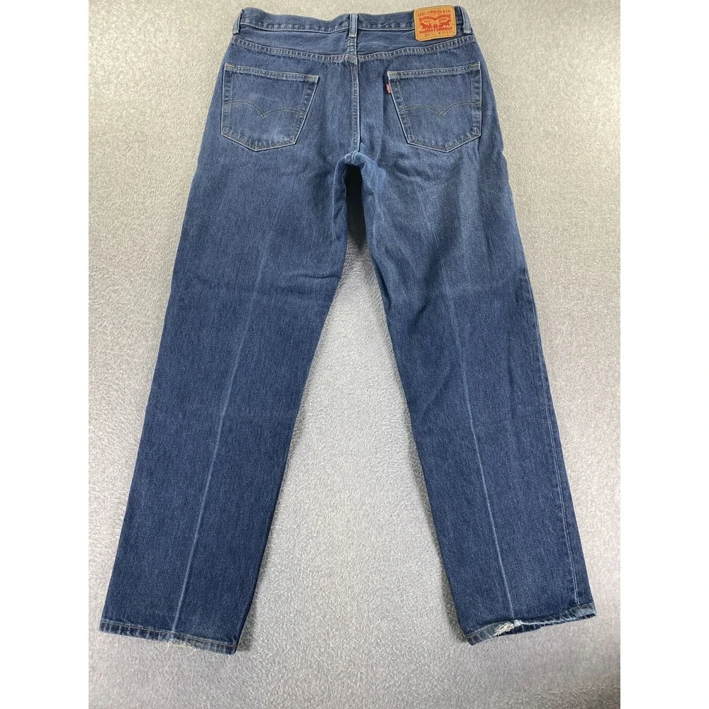 Levis 550 Jeans Men 36x34 Relaxed‎ Med Wash 100% Cotton Denim Classic Workwear
